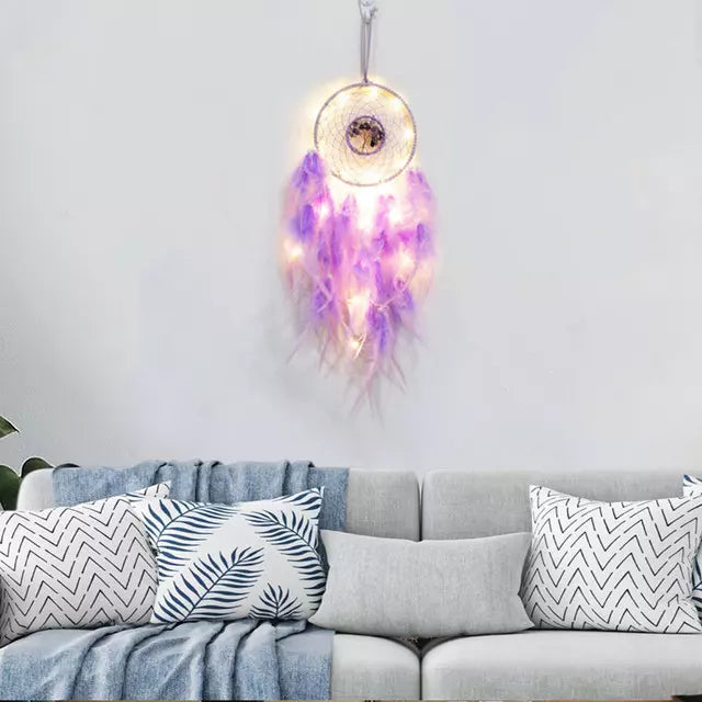 Drømmefanger med led lys