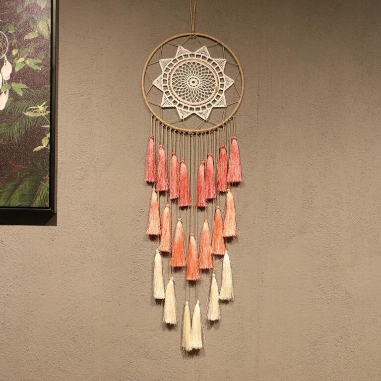 Hvit og rosa drømmefanger