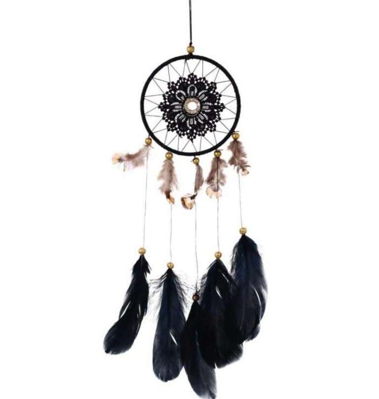 Indisk drømmefanger med svart fjær