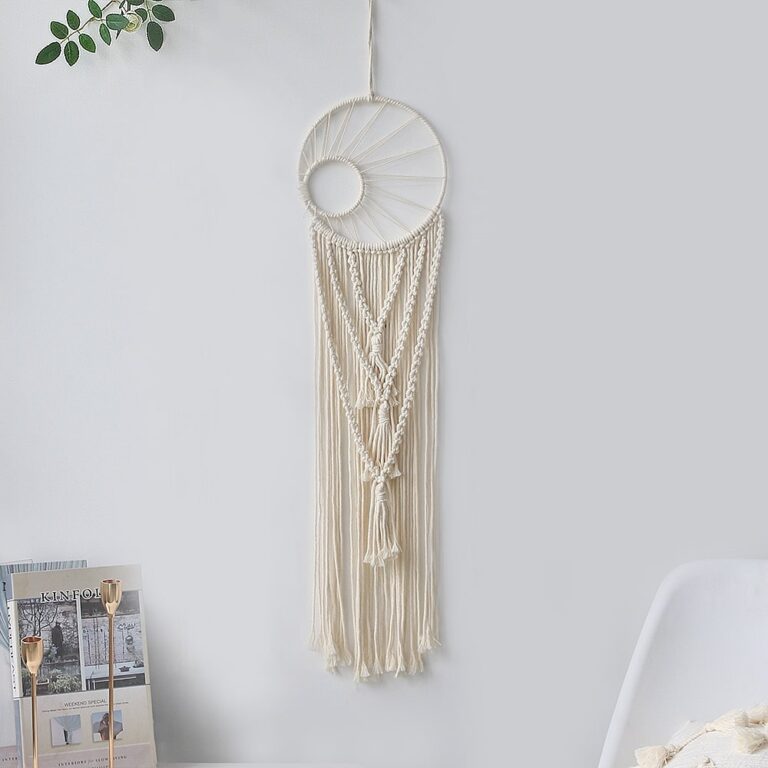Makramé veggdrømmefanger